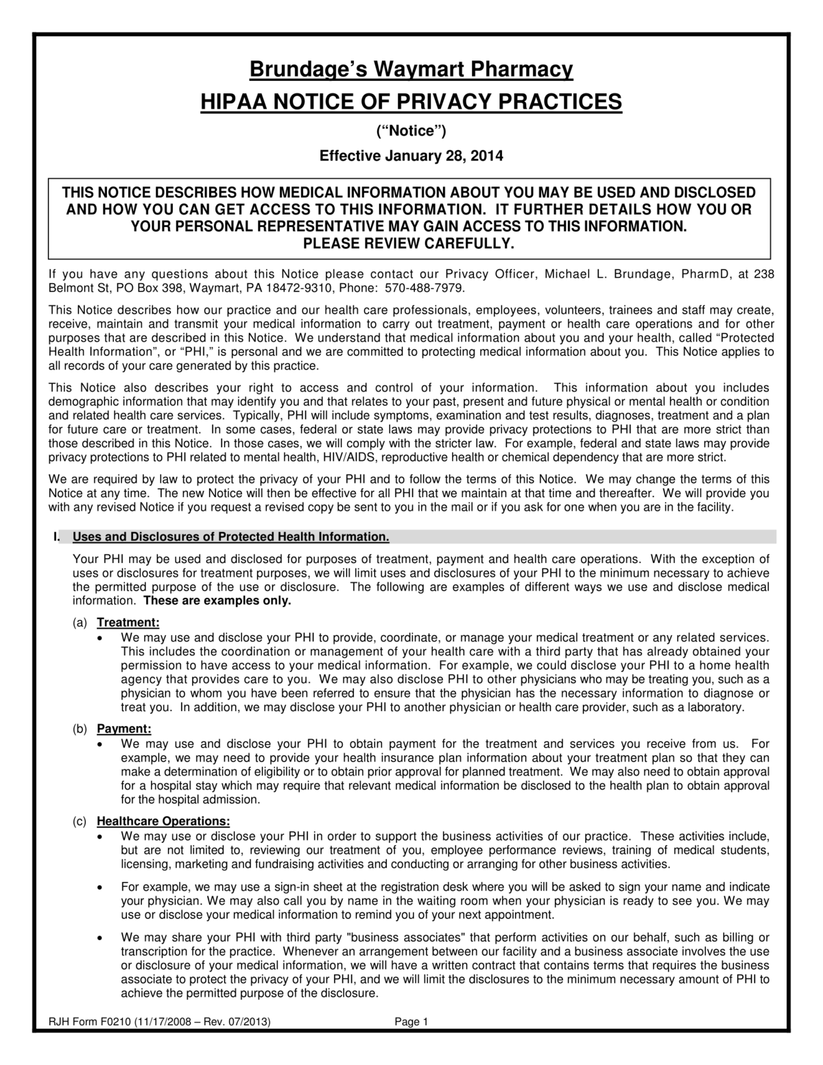 hipaa privacy policy templates